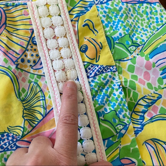 RARE Lilly Pulitzer Party School of Fish Skort Sz 0 - Picture 6 of 6